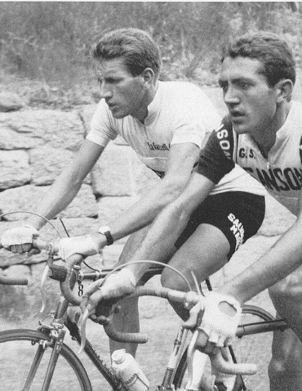 1965 Salvarani ciclismo - Adorni in maglia rosa 